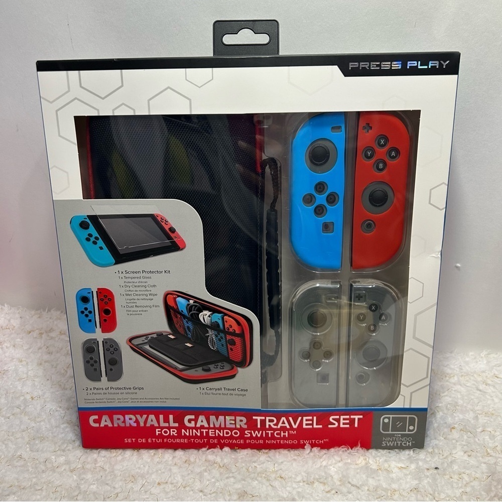 Press‎ play carryal gamer travel set for nintendo switch